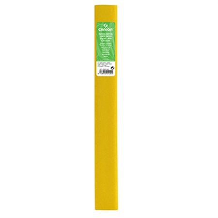 Papel Crepe Amarelo Limão 50x250cm Canson Rolo