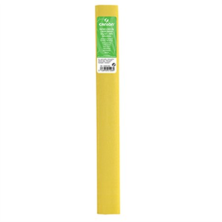 Papel Crepe Amarelo Palha 50x250cm Canson Rolo
