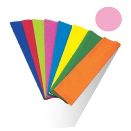 Papel Crepe Rosa 50x250cm Rolo