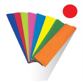 Papel Crepe Vermelho 50x250cm Rolo