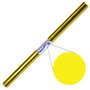 Papel Celofane Amarelo 50x65cm Rolo 25Fls