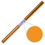 Papel Celofane Laranja 50x65cm Rolo 25Fls