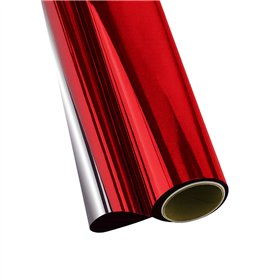Papel Metalizado 1x3m Vermelho Rolo
