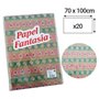 Papel Embrulho 70cmx1m Luxos 20 Folhas