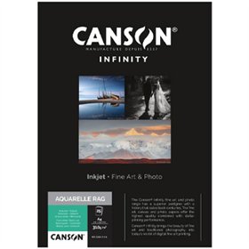 Papel A4 310g Canson Infinity Aquarelle Rag 100% 25Fls