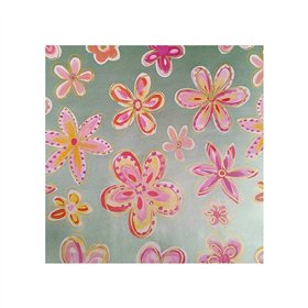 Papel Embrulho 62cmx200m Flores Bobine 7Kg