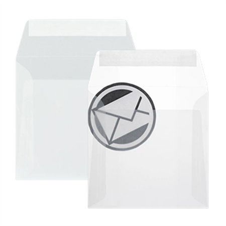 Envelopes 170x170mm Vegetal Transparente 092g 25un