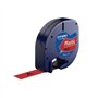 Fita 12mmx4m Preto/Vermelho Plástico 91203