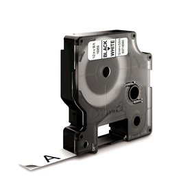 Fita 12mmx5.5m Preto/Branco Poliéster 16959