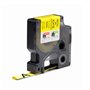 Fita Tubo Termo Retrátil 12mmx1,5m Preto/Amarelo Rhino
