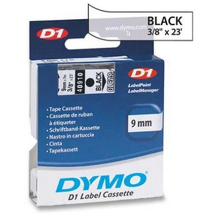 Fita 09mmx7m Preto/Transparente Vinil 40910