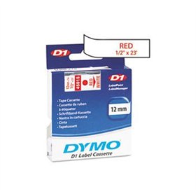 Fita 12mmx7m Vermelho/Branco Vinil 45015