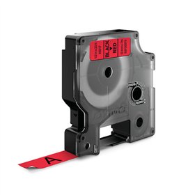 Fita 12mmx7m Preto/Vermelho Vinil 45017