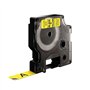 Fita 12mmx7m Preto/Amarelo Vinil 45018