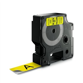 Fita 19mmx7m Preto/Amarelo Poliéster 45808