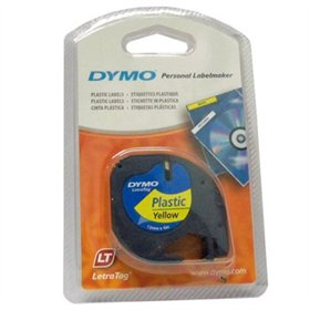 Fita 12mmx4m Preto/Amarelo Plástico 91202