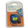 Fita 12mmx4m Preto/Amarelo Plástico 91202