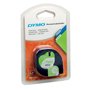 Fita 12mmx4m Preto/Branco Papel 91200