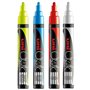 Marcador Giz UNI PWE-5M 1,8-2,5mm 4 Cores 4un