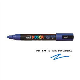 Marcador Uniball Posca PC-5M 1,8mm Azul (33) 1un