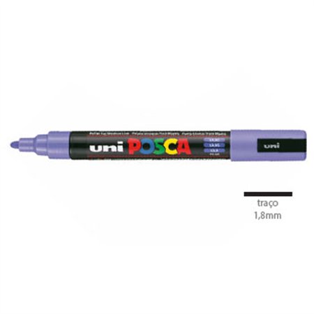 Marcador Uniball Posca PC-5M 1,8mm Lilás (34) 1un