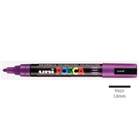 Marcador Uniball Posca PC-5M 1,8mm Violeta (12) 1un