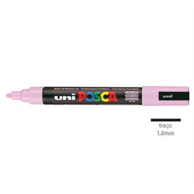 Marcador Uniball Posca PC-5M 1,8mm Rosa Claro (51) 1un