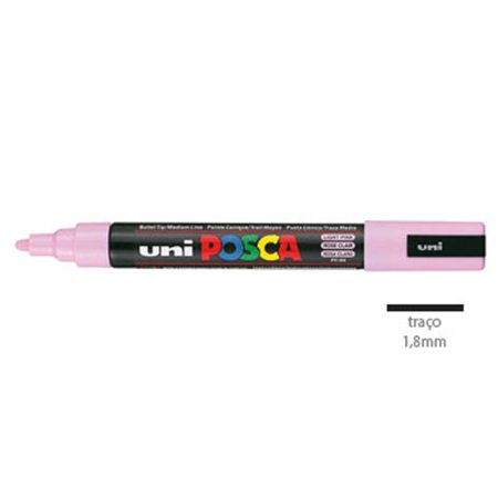 Marcador Uniball Posca PC-5M 1,8mm Rosa Claro (51) 1un