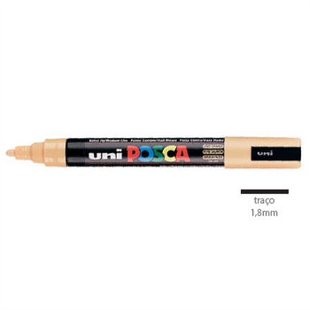 Marcador Uniball Posca PC-5M 1,8mm Laranja Claro (54) 1un