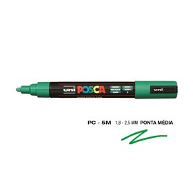 Marcador Uniball Posca PC-5M 1,8mm Verde (6) 1un