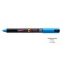 Marcador Uniball Posca PC-1MR 0,7mm Azul Claro (8) 1un