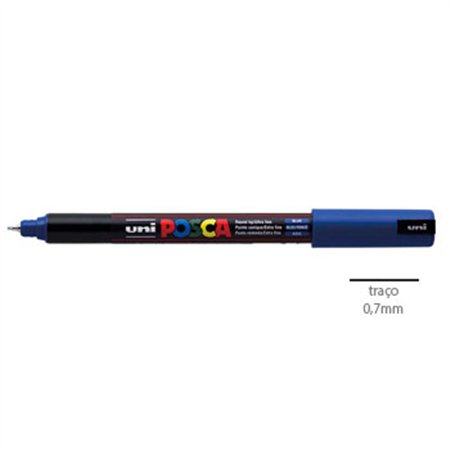 Marcador Uniball Posca PC-1MR 0,7mm Azul (33) 1un