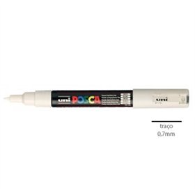 Marcador Uniball Posca PC-1M 0,7mm Branco (1) 1un
