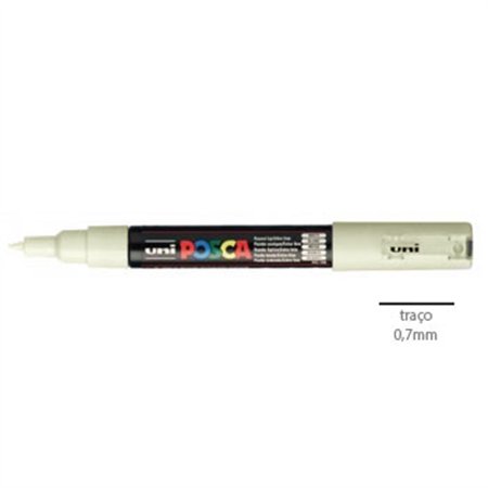 Marcador Uniball Posca PC-1M 0,7mm Marfim (46) 1un