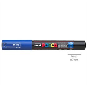 Marcador Uniball Posca PC-1M 0,7mm Azul (33) 1un