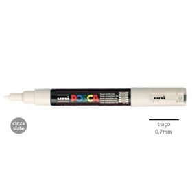 Marcador Uniball Posca PC-1M 0,7mm Cinza Slate (61) 1un