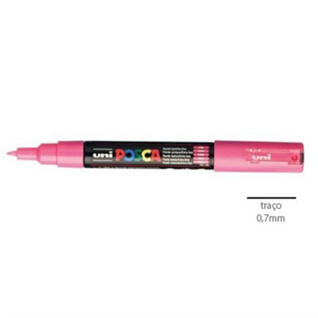 Marcador Uniball Posca PC-1M 0,7mm Rosa (13) 1un
