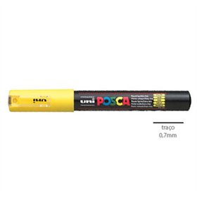 Marcador Uniball Posca PC-1M 0,7mm Amarelo (2) 1un
