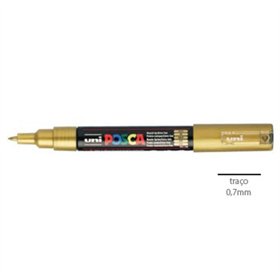 Marcador Uniball Posca PC-1M 0,7mm Ouro (25) 1un