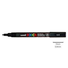 Marcador Uniball Posca PC-3M 0,9mm Preto (24) 1un