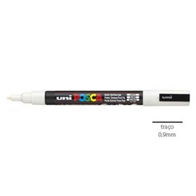 Marcador Uniball Posca PC-3M 0,9mm Branco (1) 1un