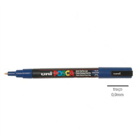 Marcador Uniball Posca PC-3M 0,9mm Azul (33) 1un