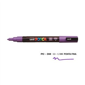 Marcador Uniball Posca PC-3M 0,9mm Violeta (12) 1un