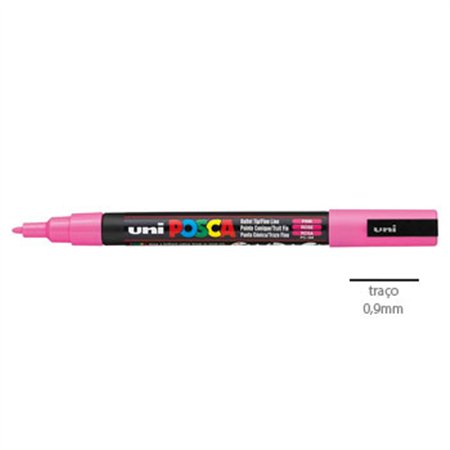 Marcador Uniball Posca PC-3M 0,9mm Rosa (13) 1un