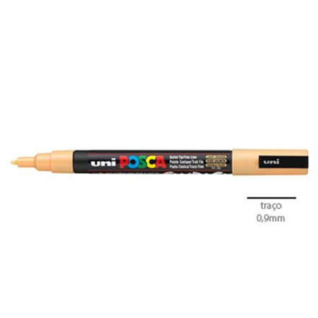 Marcador Uniball Posca PC-3M 0,9mm Laranja Claro (54) 1un