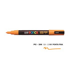 Marcador Uniball Posca PC-3M 0,9mm Amarelo Brilhante (3) 1un