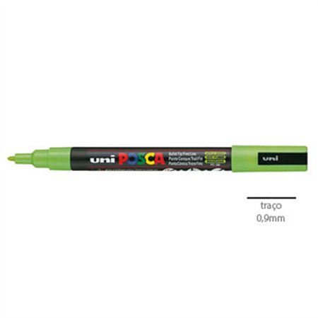 Marcador Uniball Posca PC-3M 0,9mm Verde Maça (72) 1un