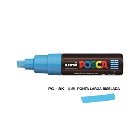 Marcador Uniball Posca PC-8K 8mm Azul Claro (8) 1un