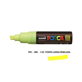 Marcador Uniball Posca PC-8K 8mm Amarelo Fluor (F2) 1un
