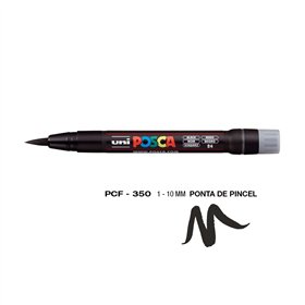 Marcador Uniball Posca PCF-350 1-10mm Preto (24) 1un